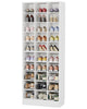Tribesigns 30-Pair Shoe Cabinet for Entryway Wood Shoe Storage Organizer 10-Tier