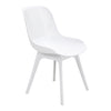 Set of 4 Kitchen Office Modern Chairs Hollow Backrest Dining Room Furniture