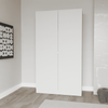 Modern Large Wooden 2 Door Wardrobe with Hanging Rails Bedroom Storage Furniture