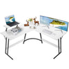 L-shaped Computer Desk Large Home Office Writing Workstation Corner Desk