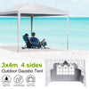 3x4m Gazebo Heavy Duty Marquee Canopy Tent with 4 Sidewall Outdoor Wedding Party