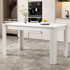 Dining Table MDF Wooden Rectangle 4 Seater Kitchen Home Furniture Oak Finish