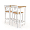 3 Pieces Dining Table & Chair Set Bar Kitchen Breakfast Furniture Home Bistro