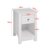Small Side Table Slim Narrow Wooden Night Stand Bedside Drawer Storage Cabinet