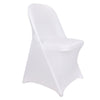 10x White Black Folding Chair Covers Spandex Wedding Chair Slipcovers Protector