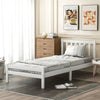 Merax Single Bed 3ft Solid Wooden Bed Frame Bedroom Furniture Adults/Kids 90x190