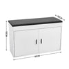 Shoe Storage Bench with Seat Cushion Cupboard Cabinet Shoes Rack Stand Organizer