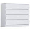 Modern Wooden Chest of Drawers Tall Wide 8 Drawer Bedroom Furniture Cabinet