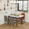 Retractable Dining Table Heavy Duty Sintered Stone Variable Shape for 4-10 Seat