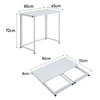 UK Folding Laptop Desk PC Home Office University Metal Frame Study Student Table