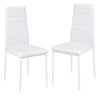 Faux Leather Chair Dining Chairs With Stainless Steel Frame Solid Legs 2/4/6pcs