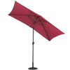 Rectangle Banana Garden Parasol 2x3M Umbrella Sun Shade Outdoor Patio Crank Tilt