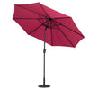 3M Outdoor Garden Round Parasol Sun Shade Patio Hanging Umbrella with Crank Tilt