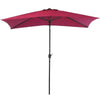 Rectangle Banana Garden Parasol 2x3M Umbrella Sun Shade Outdoor Patio Crank Tilt