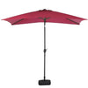 Rectangle Banana Garden Parasol 2x3M Umbrella Sun Shade Outdoor Patio Crank Tilt