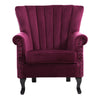 Occasional Chesterfield Velvet Lounge Armchair Wing Back Single Chair Home UK