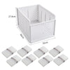 Plastic Foldable StorageBox Drawer Underwear T-shirt Pants Organizer Box Divider