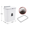 Kitchen Rubbish Bin Waste Recycling Baskets Handy Dustbin Lidded Bathroom Slim