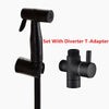 Bidet Toilet Spray Douche Shattaf Shower Head Muslim Hygiene Set,Matte Black