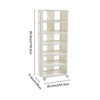 4-7 Tier Shoe Rack Stand Organiser Tall Folding Compact Tower Shelf Space Saving