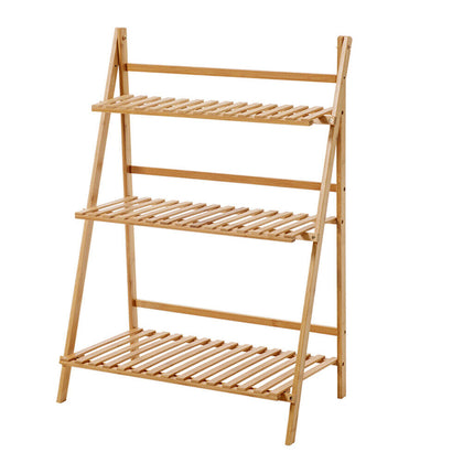 3 Tier Flower Plant Pot Stand Folding Display Ladder Shelf Garden Storage Rack