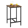 Breakfast Bar Table Metal Frame Long Counter Height Dining Sofa Console Table