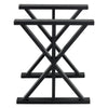 Set of 2 Industrial Table Parts Black Metal Table Legs Office Bench Worktop Desk