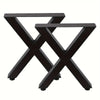 2x Industrial Steel Table Legs Stand Feet Trapezium X Square Shape Frame 2024