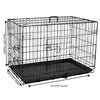 Metal Dog Cage Puppy Training Crate Pet Carrier Small Medium Large XL XXL Metal