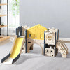 Kids Climber Crawl Slide Set Activity Center wit Basketball Hoop & Football Goal
