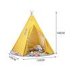 140cm Children Indian Tent Canvas Kids Play House Teepee Wigwam Indoor & Outdoor