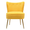Scallop Back Armchair Cocktail Sofa Accent Seat Living Bedroom Cafe Lounge Sofa