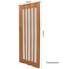 2M Folding Door Single Panel PVC Plastic Sliding Door Indoor Closet Room Divider