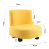 Kids Sofa Chair Mini Fabric Linen Cushioned Couch Seat Stool Baby Room Furniture
