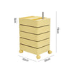 Kitchen Pantry Cabinet Pull Out Rotating Storage Shelf Sofa Bedroom Side Cabinet