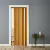 Folding Door PVC Internal Accordion Concertina Sliding Door Brown Ivory White