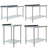 Kitchen Work Table Commercial Catering Bench Utility Stainless Steel Backsplash