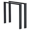 2x Industrial Steel Table Legs Stand Feet Trapezium X A Sandglass Shape Frame UK