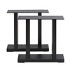 2x Industrial Steel Table Legs Stand Feet Trapezium X A Sandglass Shape Frame UK