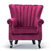Orthopedic Cocktail Armchair Shell Back Leisure Sofa Oyster Accent Chair Bedroom