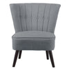 Orthopedic Cocktail Armchair Shell Back Leisure Sofa Oyster Accent Chair Bedroom