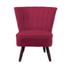 Orthopedic Cocktail Armchair Shell Back Leisure Sofa Oyster Accent Chair Bedroom