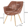 Restaurant Kitchen Seat Side Chair Velvet PU Leather Cushion Padded Dining Chair