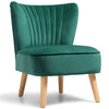 Orthopedic Cocktail Armchair Shell Back Leisure Sofa Oyster Accent Chair Bedroom