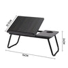 Wooden Notebook Laptop Computer Portable Table Rolling Castor Mobility Aid Table