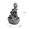 Solar Power Water Fountain Garden Water Feature with LED Light Indoor Outdoor