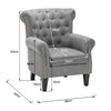 Orthopedic Cocktail Armchair Shell Back Leisure Sofa Oyster Accent Chair Bedroom