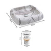 Bathroom Cloakroom Vanity Wash Basin Sink Countertop Marble/Stone Effect Various