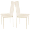 Restaurant Kitchen Seat Side Chair Velvet PU Leather Cushion Padded Dining Chair