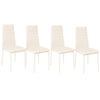 Restaurant Kitchen Seat Side Chair Velvet PU Leather Cushion Padded Dining Chair